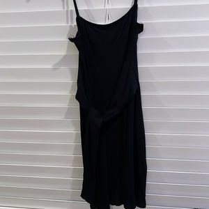 Black dress with tie in front. Worn a few times.